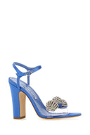 Sandalias de elhob de satén azul de Manolo blahnik