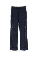 Thom Browne Navy Blue Polyester Mischung Hose