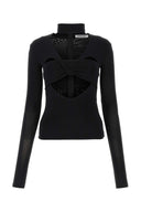 Ambush Black Stretch Viscose Top