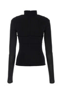 Ambush Black Stretch Viscose Top