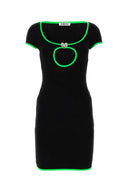 Ambush Black Stretch Viscose Mini Dress