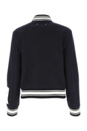 Golden Goose Deluxe Brand Midnight Blue Wool Blend Bomber Jacket