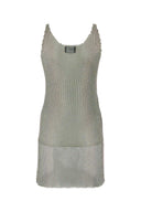 Mini abito da maglia grigio di Santa Brands.