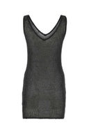 Remain Black Polyester Mini Dress