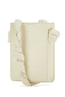 Jil Sander Bolso de hombro de cuero marfil de marfil