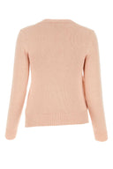 Jil Sander suéter de mezcla de algodón rosa claro