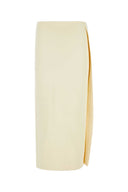 Jil Sander Falda de mezcla de viscose de marfil