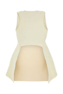 Jil Sander Ivory Viscose Blend Top