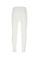 Pantalon en néoprène blanc prada