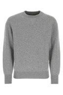 Prada Melange Grey Stretch Stretch Cashmere Blend Sweater