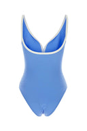Lisa Marie Fernandez Cerulean Blue Stretch Nylon Maria Swimsuit