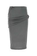 Gonna di crepe grigio givenchy