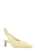 Boyy Pastellgelbe Nappa Leder geschwollene Pumps