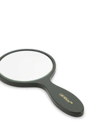 Off White Army Green Acetate Bookish Hand Mirror