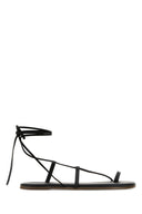 Tkees Jo-Sandalen aus schwarzem Leder