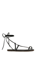 Tkees Jo-Sandalen aus schwarzem Leder