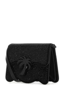 Palm Angels Embellished Suede Palm Beach Crossbody Bag