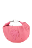 Palm Angels Dark Pink Fabric Big Palm Handbag