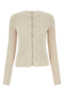 Fendi Sand Cotton Blend Cardigan