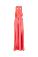 Fendi Pink Satin Long Dress