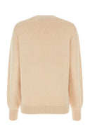 Suéter de mezcla de lana de arena fendi de arena