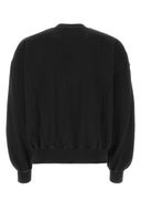 Off White Black Cotton Sweatshirt