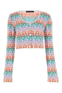 Marco Rambaldi bestickte Leinenmischung Cardigan