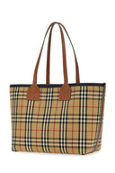 Borsa per la spesa medio di tela ricamata da burberry