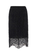Burberry Black Makrame -Spitzenrock
