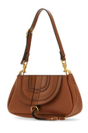 Chloe Brown Leather Small Marcie Clutch