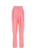 Stella Mc Cartney Pink Viscose Blend Wide Leg Pant