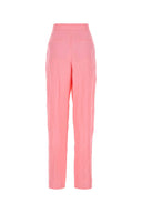 Stella Mc Cartney Pink Viscose Blend Wide Leg Pant