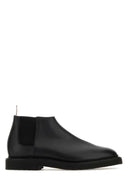 Thom Browne Black Leder -Knöchelstiefel
