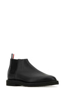 Thom Browne Black Leder -Knöchelstiefel
