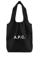 A.P.C. Schwarze Einkaufstasche aus Kunstleder