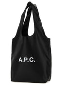 A.P.C. Schwarze Einkaufstasche aus Kunstleder