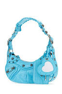 Balenciaga Light Blue Leather Le Cagole Xs Shoulder Bag