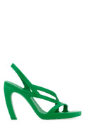 Bottega Veneta Grass Green Rubber Jimbo Sandals