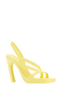 Bottega Veneta Pastel Yellow Rubber Jimbo Sandals