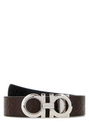 Salvatore Ferragamo Brown Leather Reversible Belt