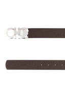Salvatore Ferragamo Brown Leather Reversible Belt