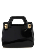 Salvatore Ferragamo Black Leather Mini Wanda Handbag