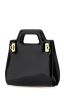 Salvatore Ferragamo Black Leather Mini Wanda Handbag