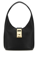 Salvatore Ferragamo Black Leather Medium Hobo Bangm