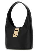Salvatore Ferragamo Black Leather Medium Hobo Bangm