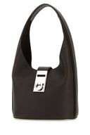 Salvatore Ferragamo Mano de cuero marrón oscuro Hobo Bolso