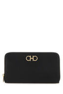 Salvatore Ferragamo Black Leder Brieftasche