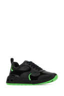 Salvatore Ferragamo Black Leather Cosimina Sneakers