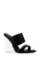 Alexander McQueen Black Leder Shard Maultiere