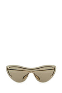 Alexander McQueen Gold Metal Spike Studs Sonnenbrille